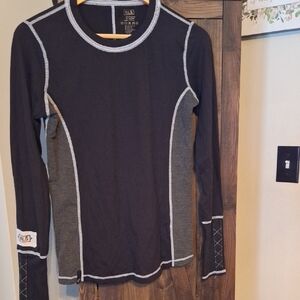 NILS Black Shirt with Gray Stitching